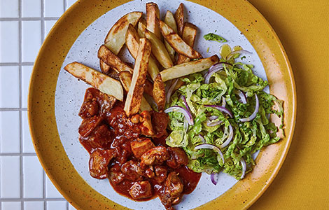 Curry Chicken & Chips